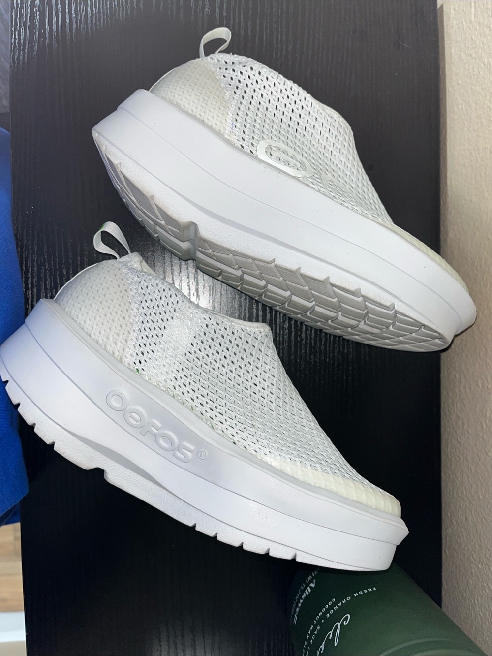 OOFOS OOriginal Slip-On Sneakers in White - Picture 2 of 9